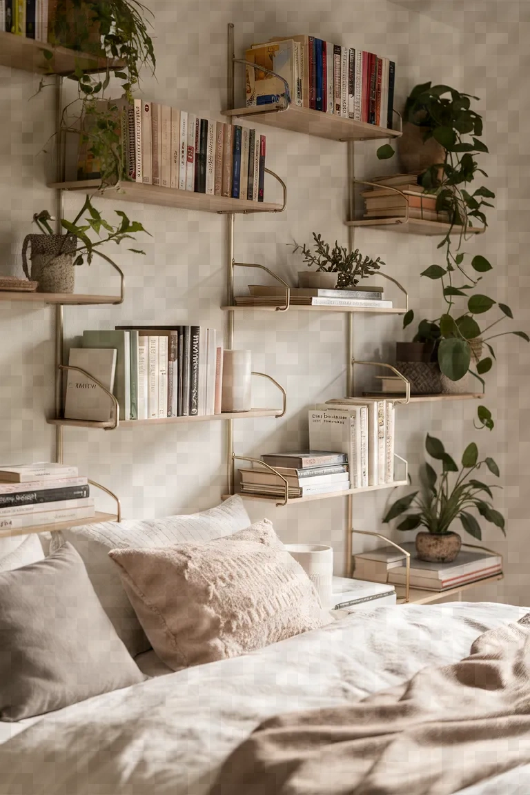 2. Wall-Mounted Shelving