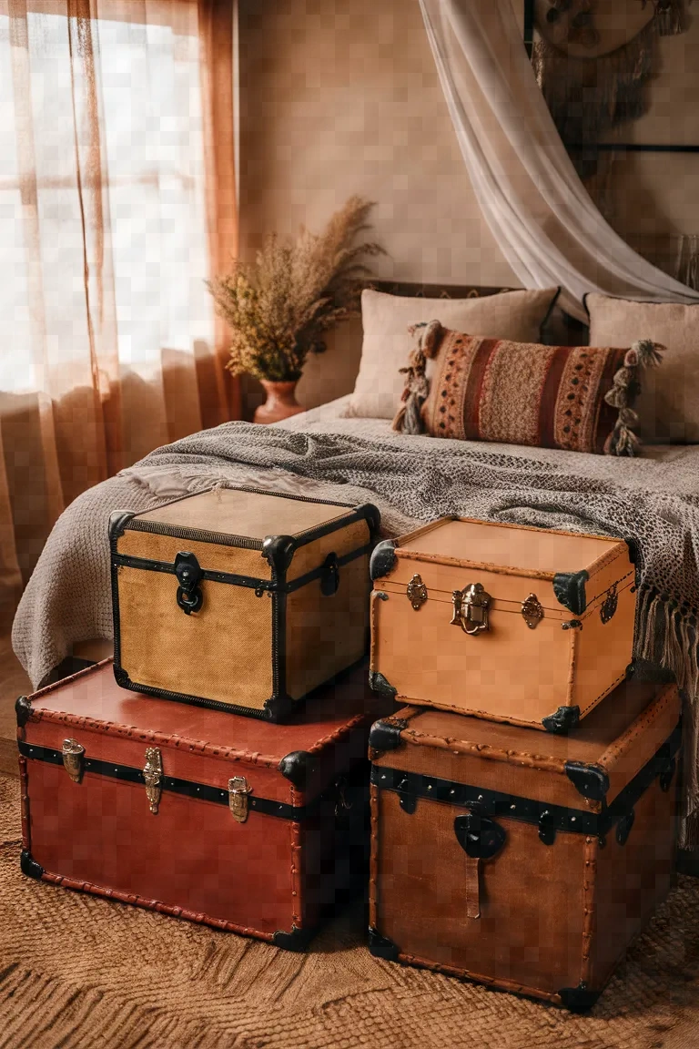 4. Vintage Trunk Storage