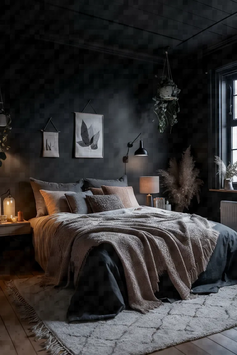 5. Matte Black Haven Bedroom