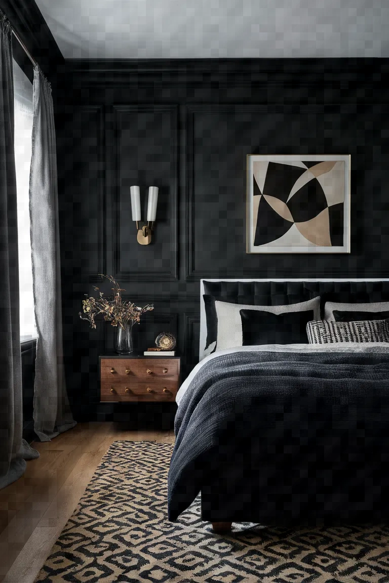 7. Art Deco Style Best Black Bedroom Decor Ideas