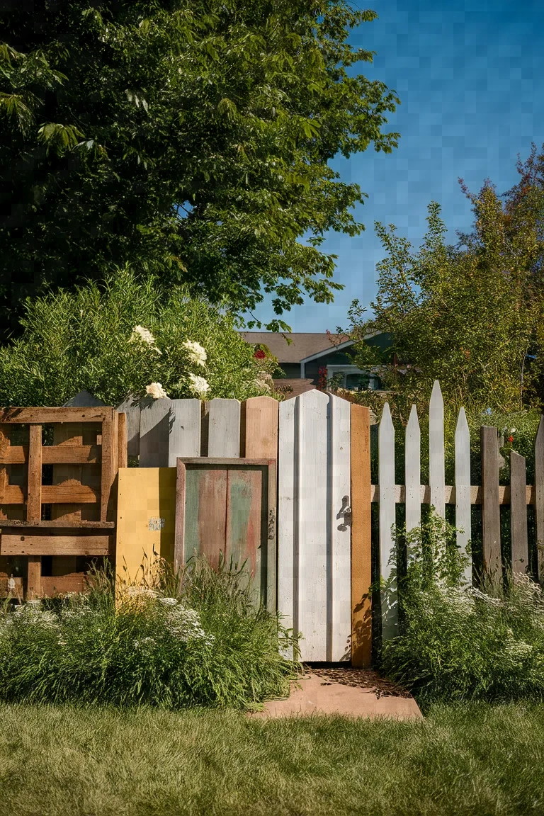 7. Picket Fence from Recycled Materials