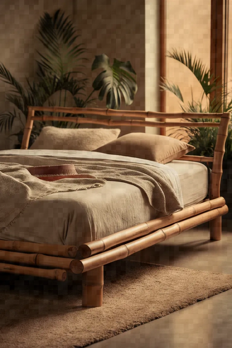 8. Bamboo Bed Frame