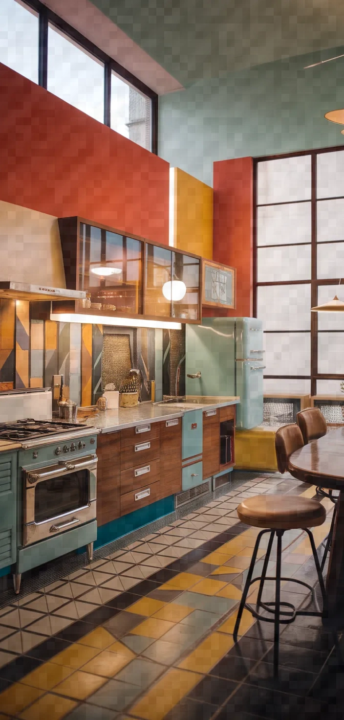 1. Mid-Century Modern Kitchen