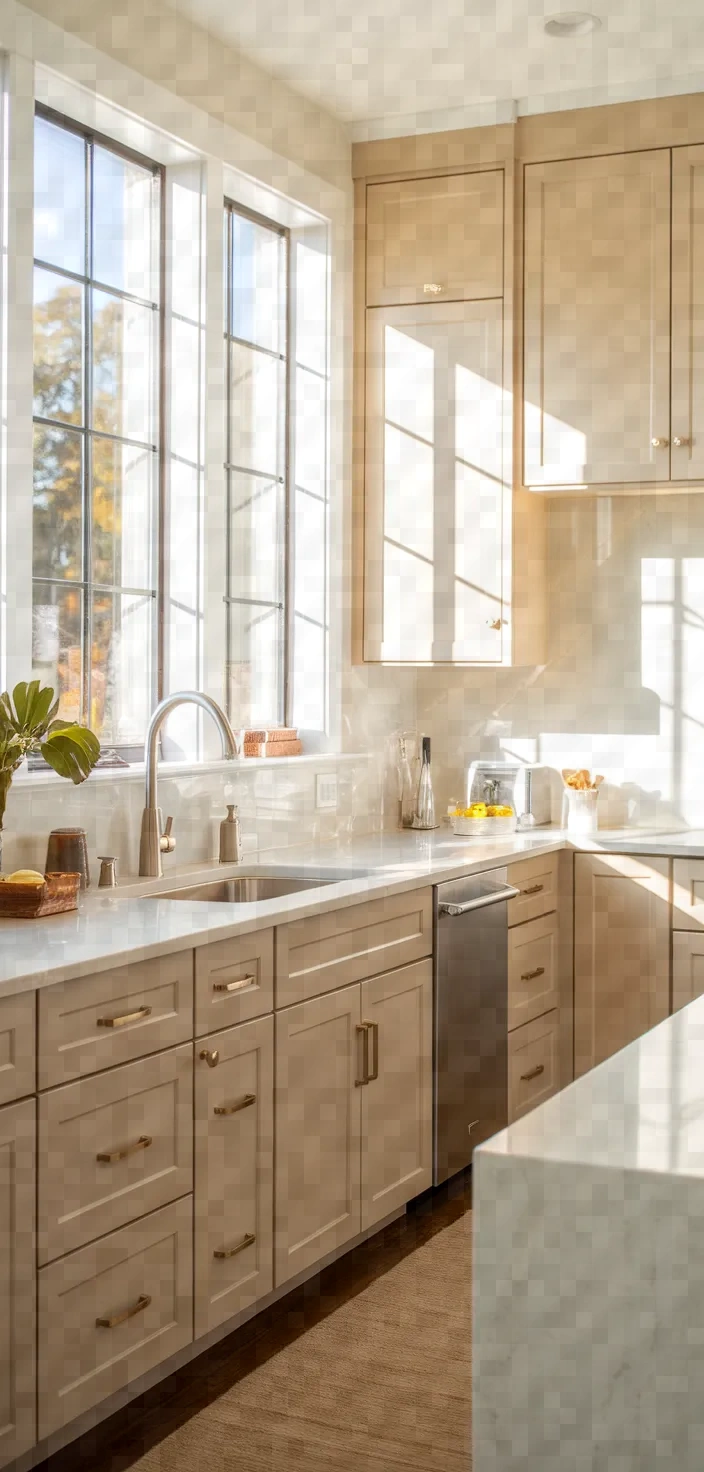 10. Beige Transitional Cabinets