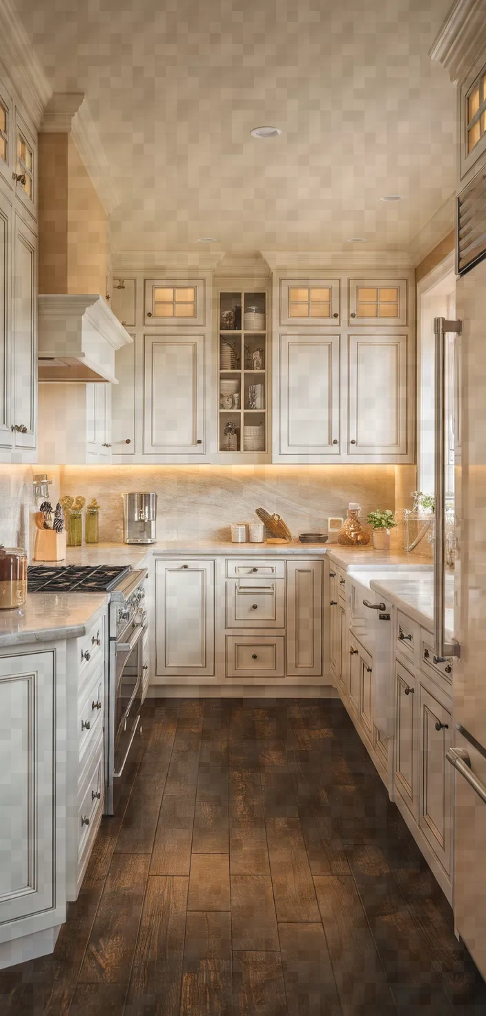 10. Craftsman Antique White Cabinets