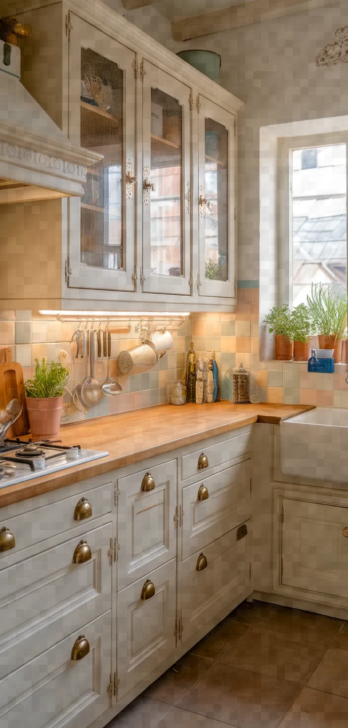 11. Traditional Antique White Cabinets