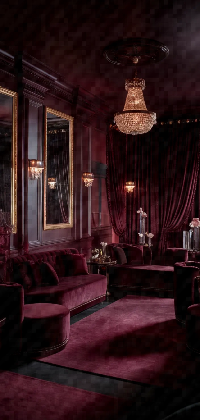 12. Deep Burgundy Allure