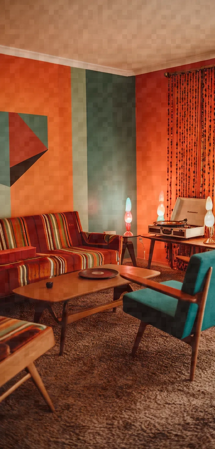 13. Funky 60s Living Room