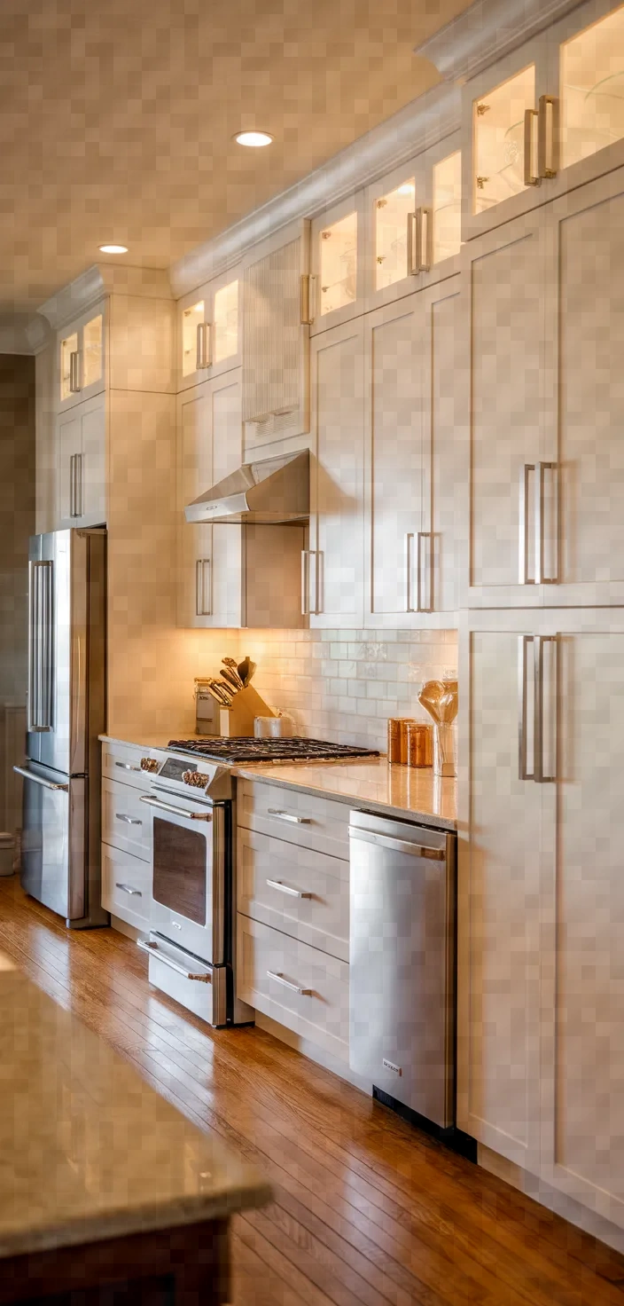 13. Modern Antique White Cabinets
