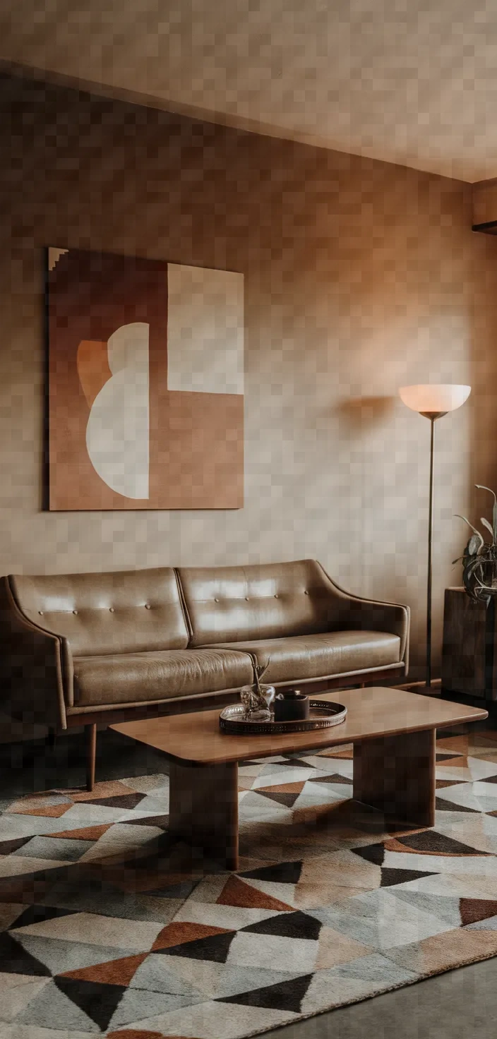14. Minimalist Retro Living Room