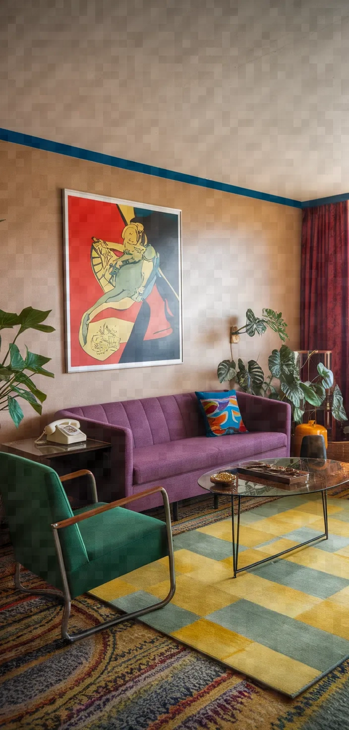 15. Retro Pop Art Living Room