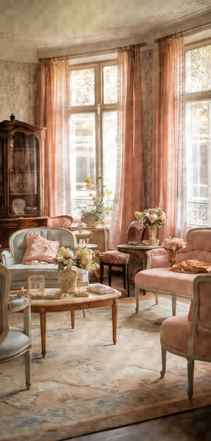 19. French Provincial Retro Living Room
