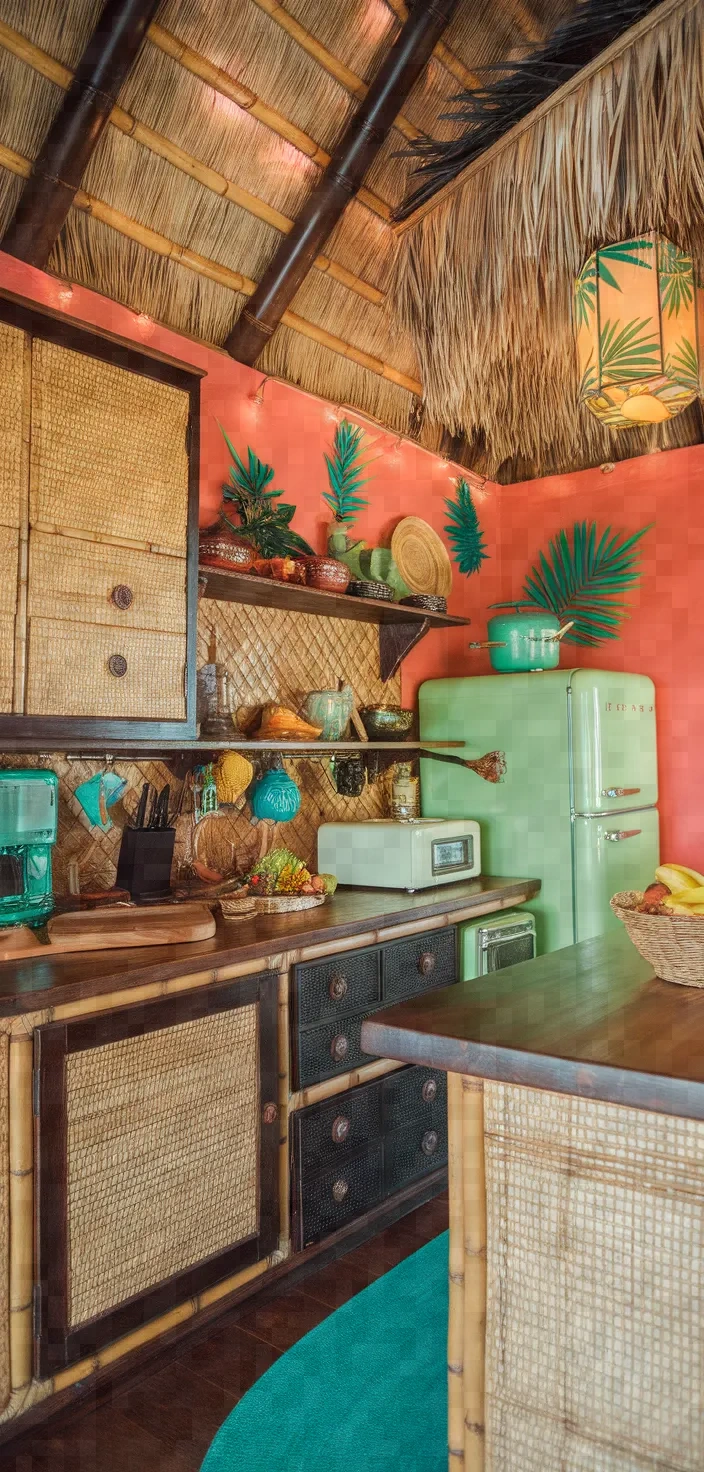 19. Tiki-Style Kitchen