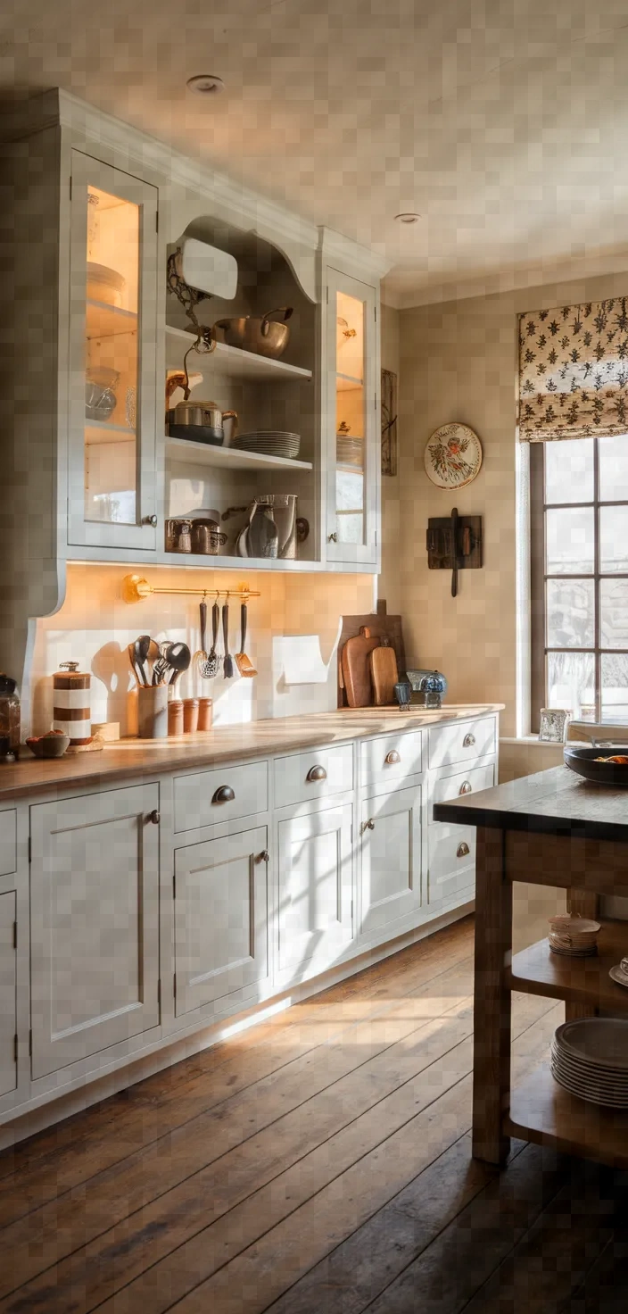 19. Transitional Antique White Cabinets