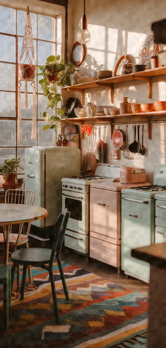 20. Bohemian Retro Kitchen