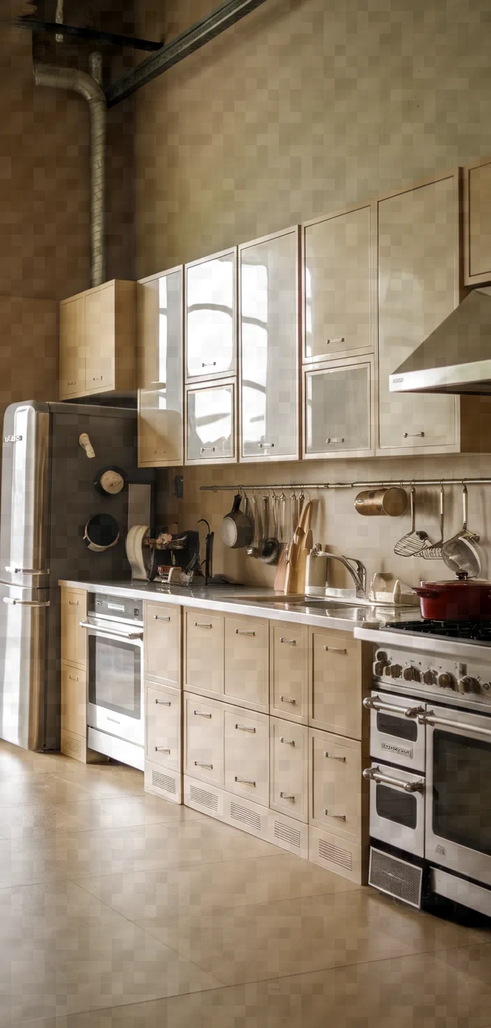 21. Beige Industrial Cabinets