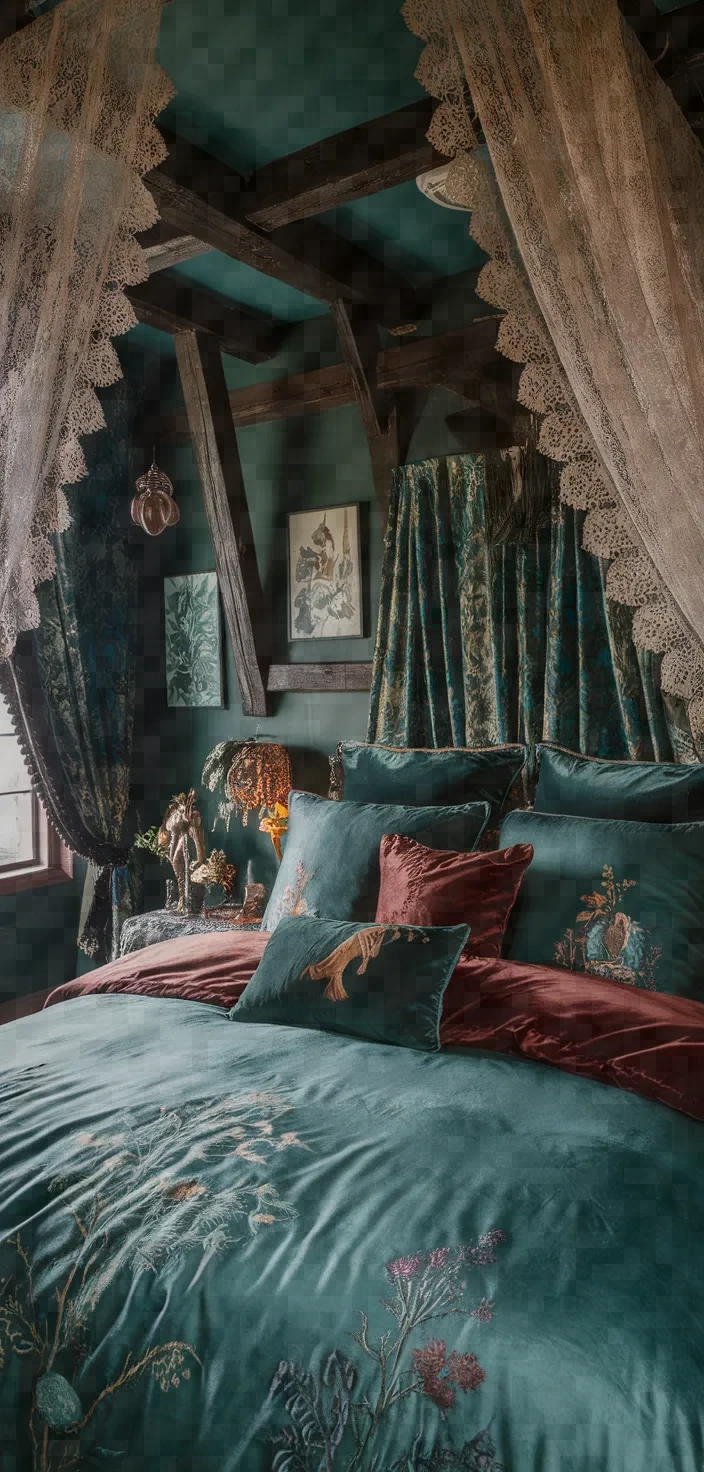 21. Enchanted Forest Goth Boho