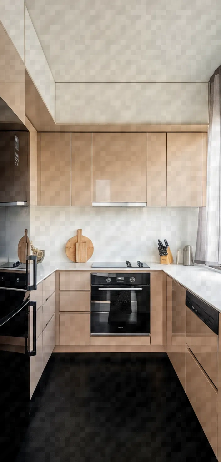 22. Beige Minimalist Cabinets