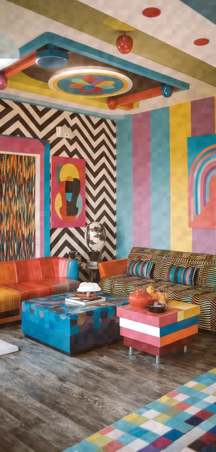 22. Memphis Design Living Room
