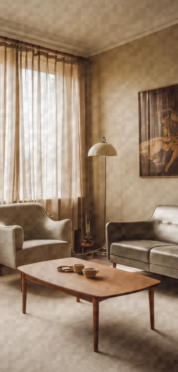 24. Danish Modern Living Room