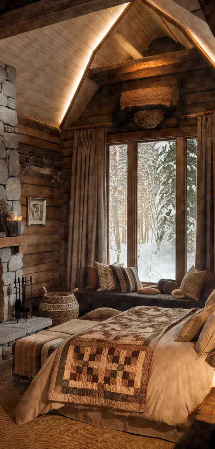 24. Rustic Cabin Vibe