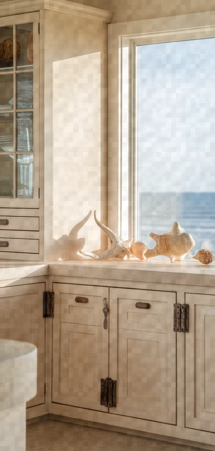26. Beige Coastal Cabinets