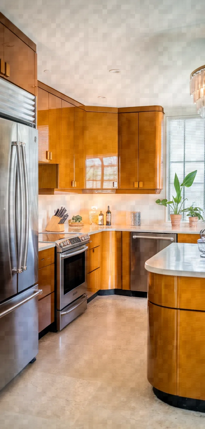 27. Art Deco Honey Oak Cabinets