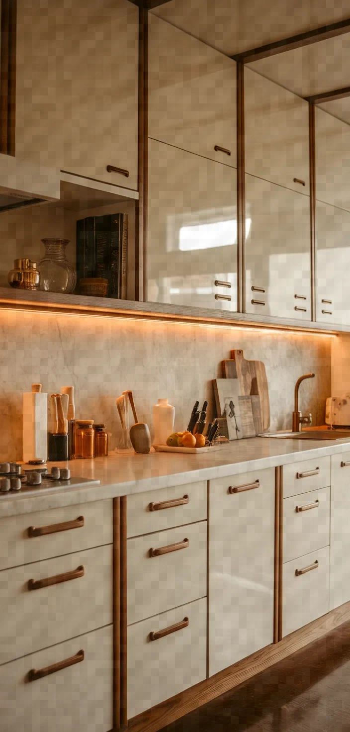 29. Mid-Century Modern Antique White Cabinets