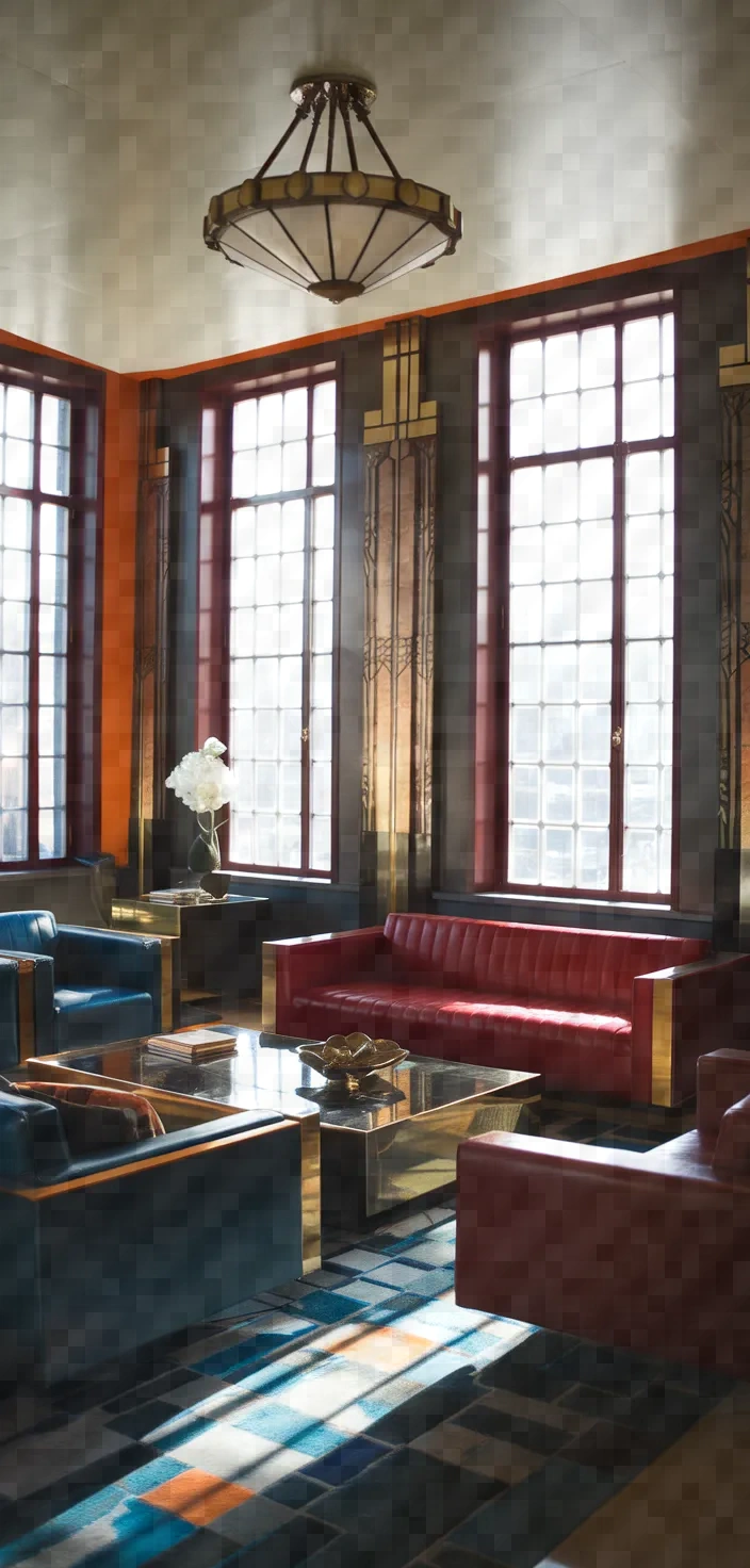 3. Art Deco Living Room