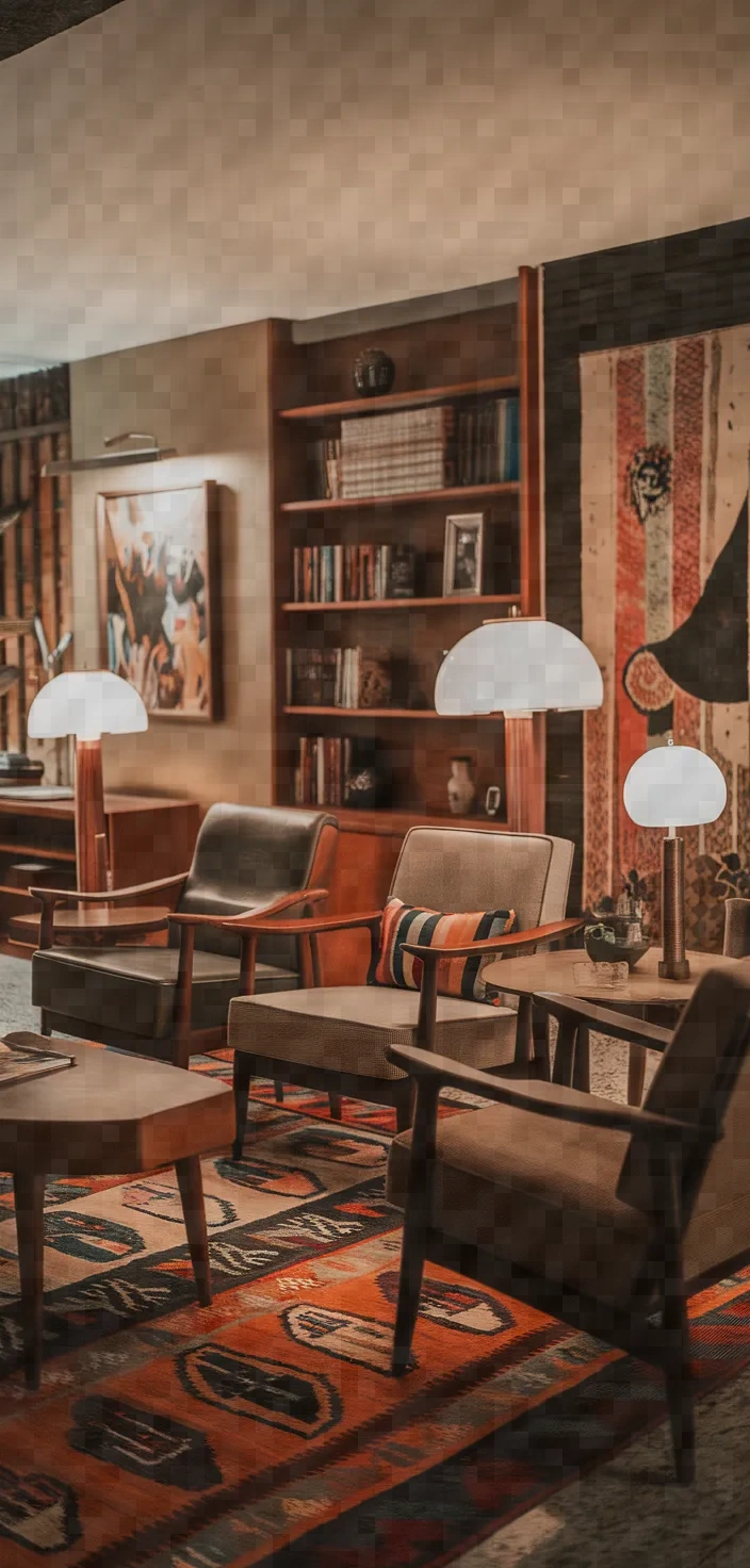 8. Eclectic Vintage Living Room