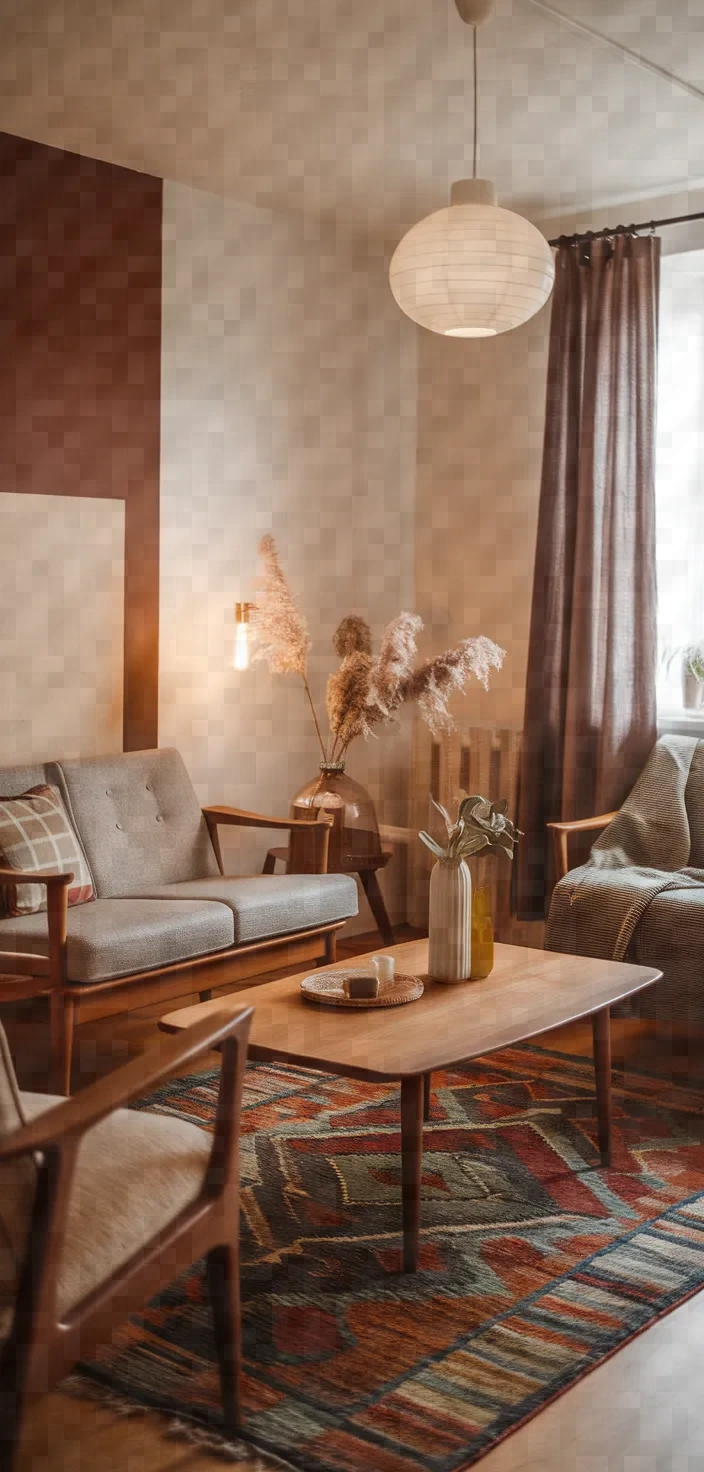 9. Scandinavian Retro Living Room
